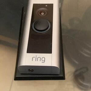 Ring Doorbell with Silver and Black Finish